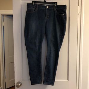 Torrid jeans Curvy Skinny stretch shirt ankle slim jeans